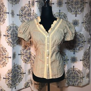 SOLD ON MERCARI | Free People Striped Career Top